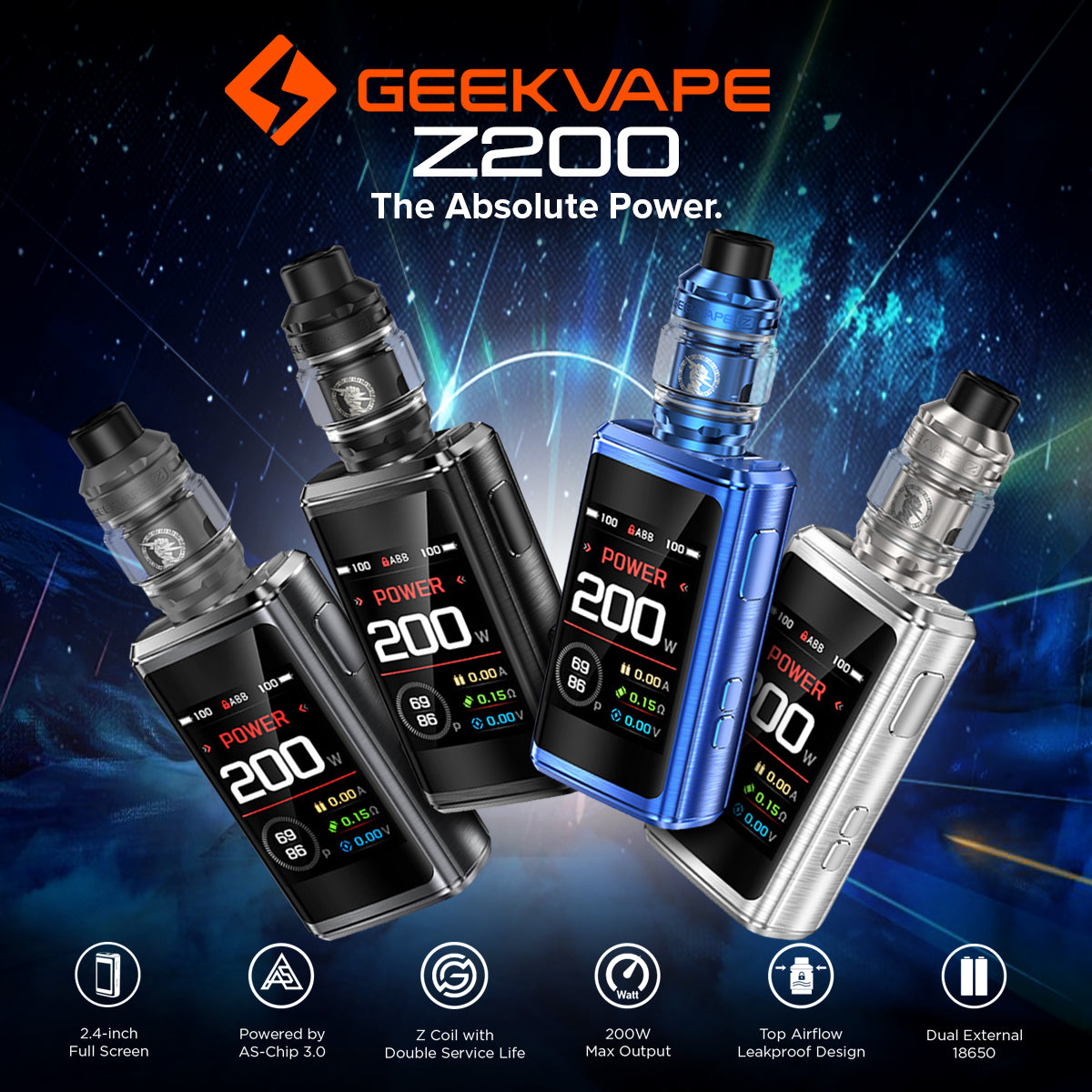 Geekvape Z200 Starter Vape Kit (200W) | UAE & KSA | Best Vape Shop In UAE Geekvape Z200 Starter Vape Kit (200W) | UAE & KSA | Best Vape Shop In UAE
