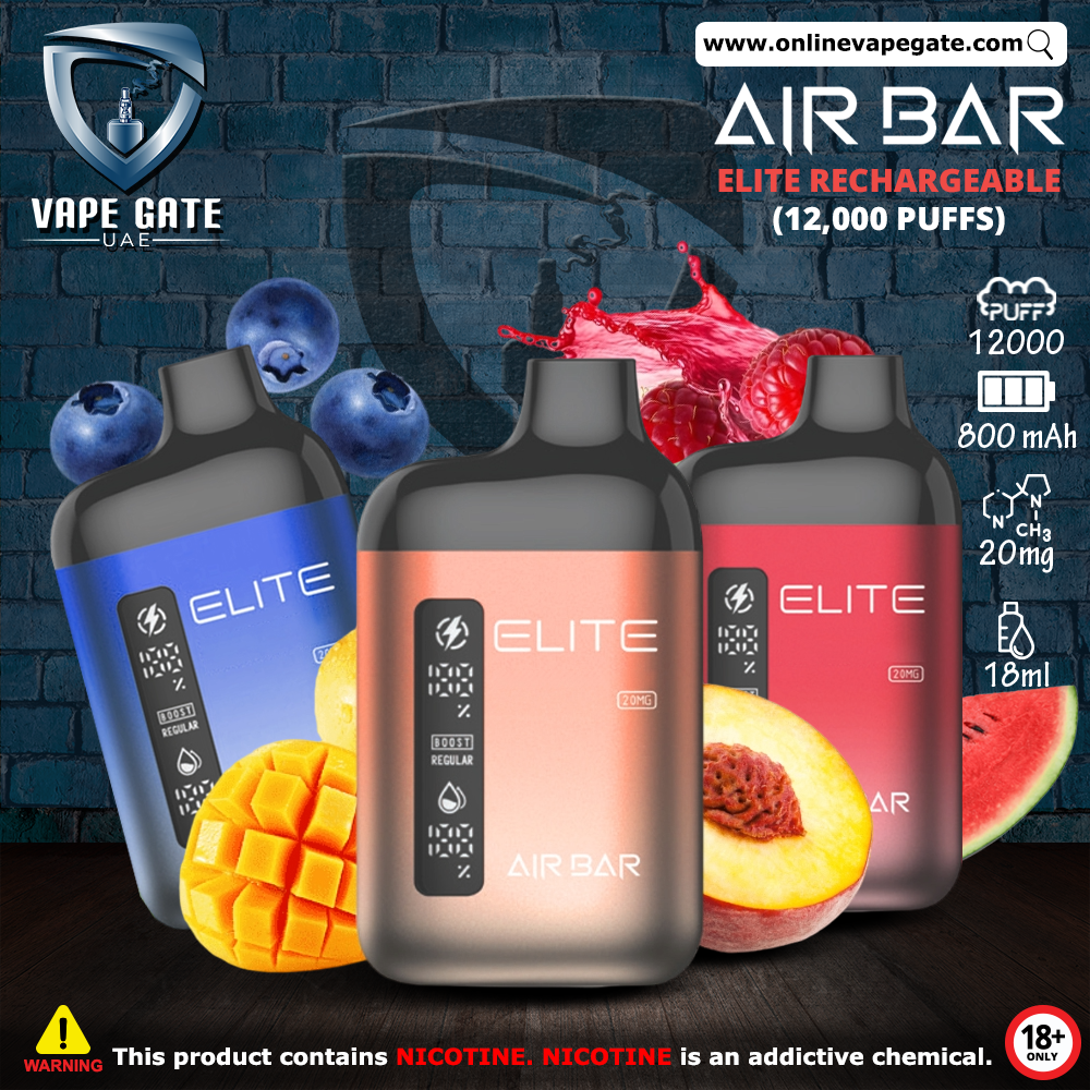 Air Bar Elite Disposable Vape 12,000 Puffs | Same Day Vape Delivery Dubai