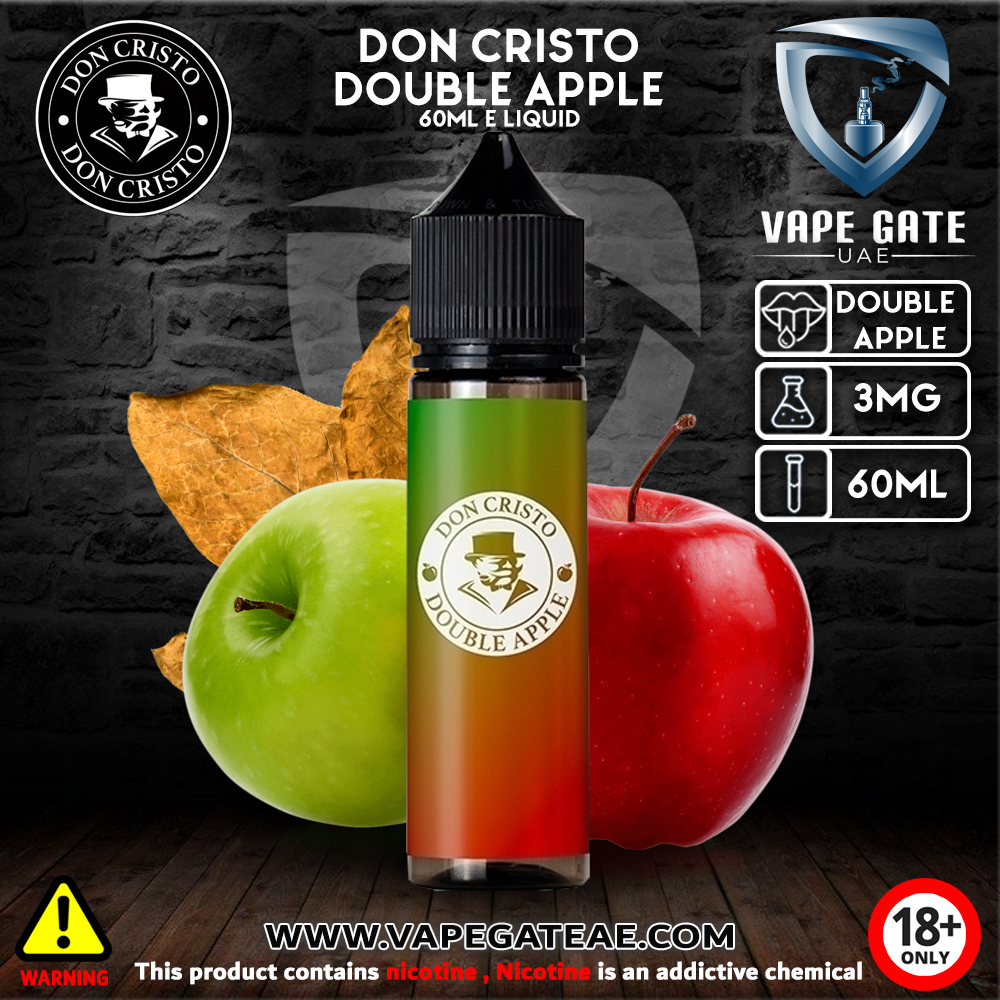 double apple vape juice NASTY DOUBLE APPLE SHISHA JUICE 60ML main image 0