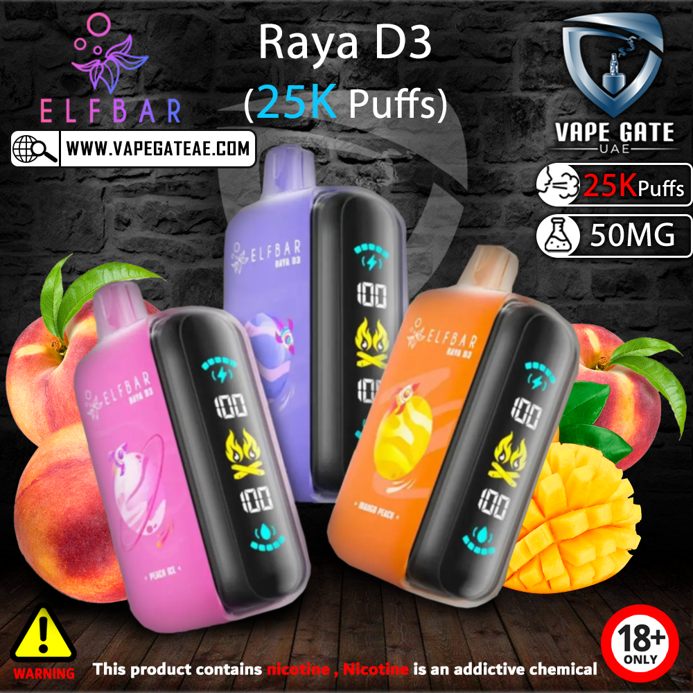 ELF Bar Raya D3 Disposable Pod Device (25K Puffs)
