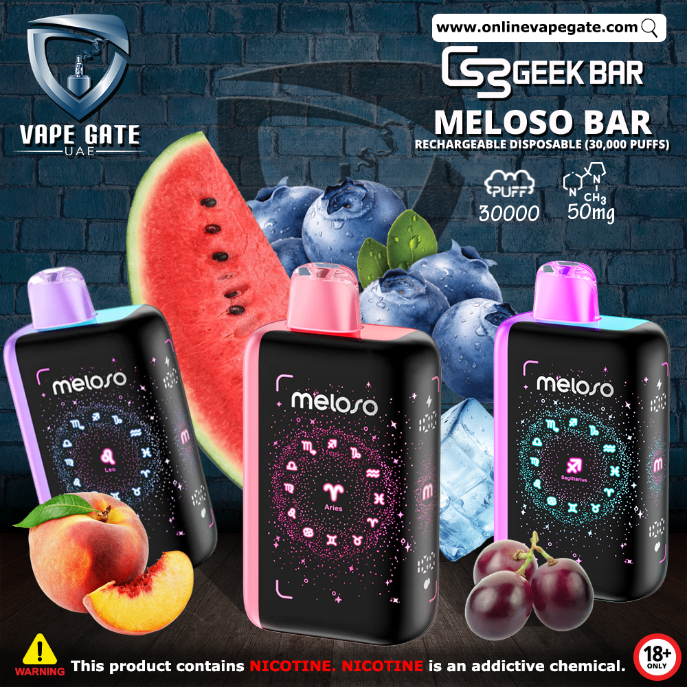 Geek Bar Meloso Bar 30K Vape 18ml UAE Price | Vape Same Day Delivery Abu Dhabi & Dubai Geek Bar Meloso Bar 30K Vape 18ml UAE Price | Vape Same Day Delivery Abu Dhabi & Dubai