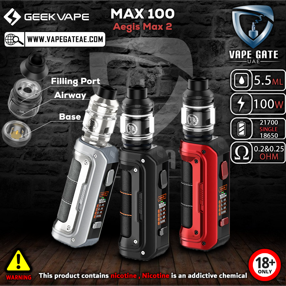 Geekvape Max100 (Aegis Max 2) 100W Kit | Abu Dhabi & Dubai Geekvape Max100 (Aegis Max 2) 100W Kit | Abu Dhabi & Dubai