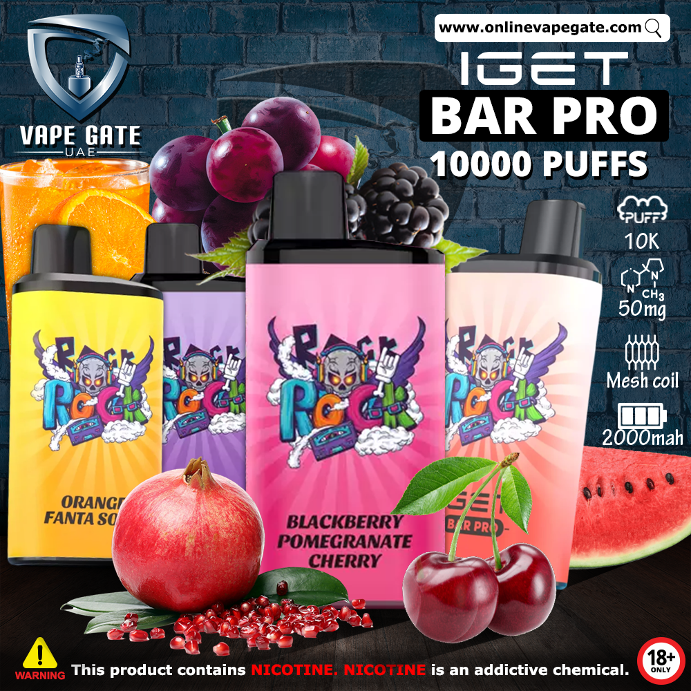 Iget Bar Pro Disposable (10,000 PUFFS) Dubai | Best Vape UAE 2024 | Abu  Dhabi Vape