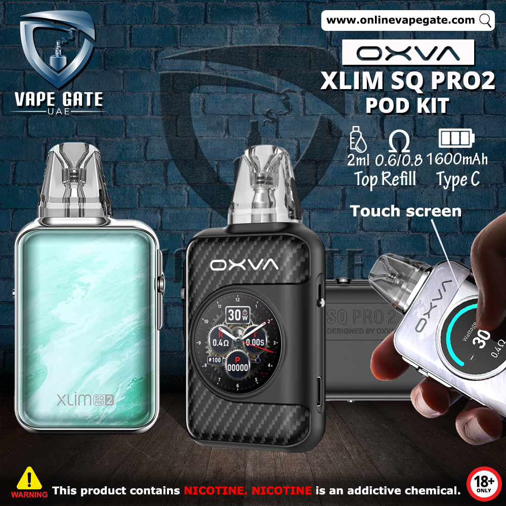 Oxva - Xlim SQ Pro 2 Pod Kit 1600mAh | Best Vape Kit 2025 Dubai & Abu Dhabi Oxva - Xlim SQ Pro 2 Pod Kit 1600mAh | Best Vape Kit 2025 Dubai & Abu Dhabi