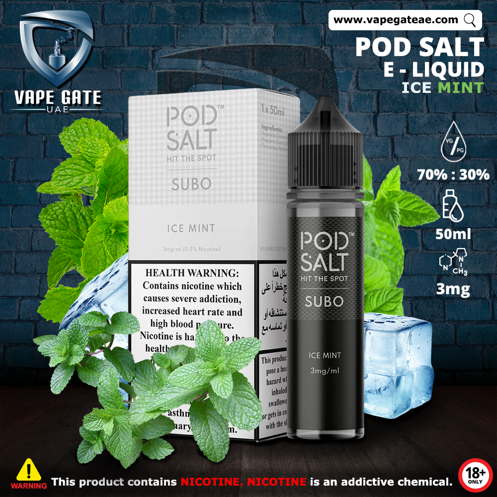 Pod Salt - Ice Mint Eliquid | Dubai & Abu Dhabi | Same Day Delivery Pod Salt - Ice Mint Eliquid | Dubai & Abu Dhabi | Same Day Delivery