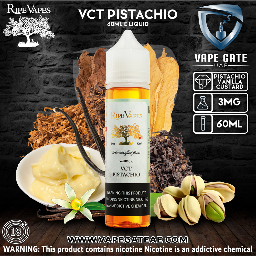 VCT Pistachio - 60ml E liquid by Ripe Vape | Same Day Delivery Abu Dhabi & Dubai VCT Pistachio - 60ml E liquid by Ripe Vape | Same Day Delivery Abu Dhabi & Dubai