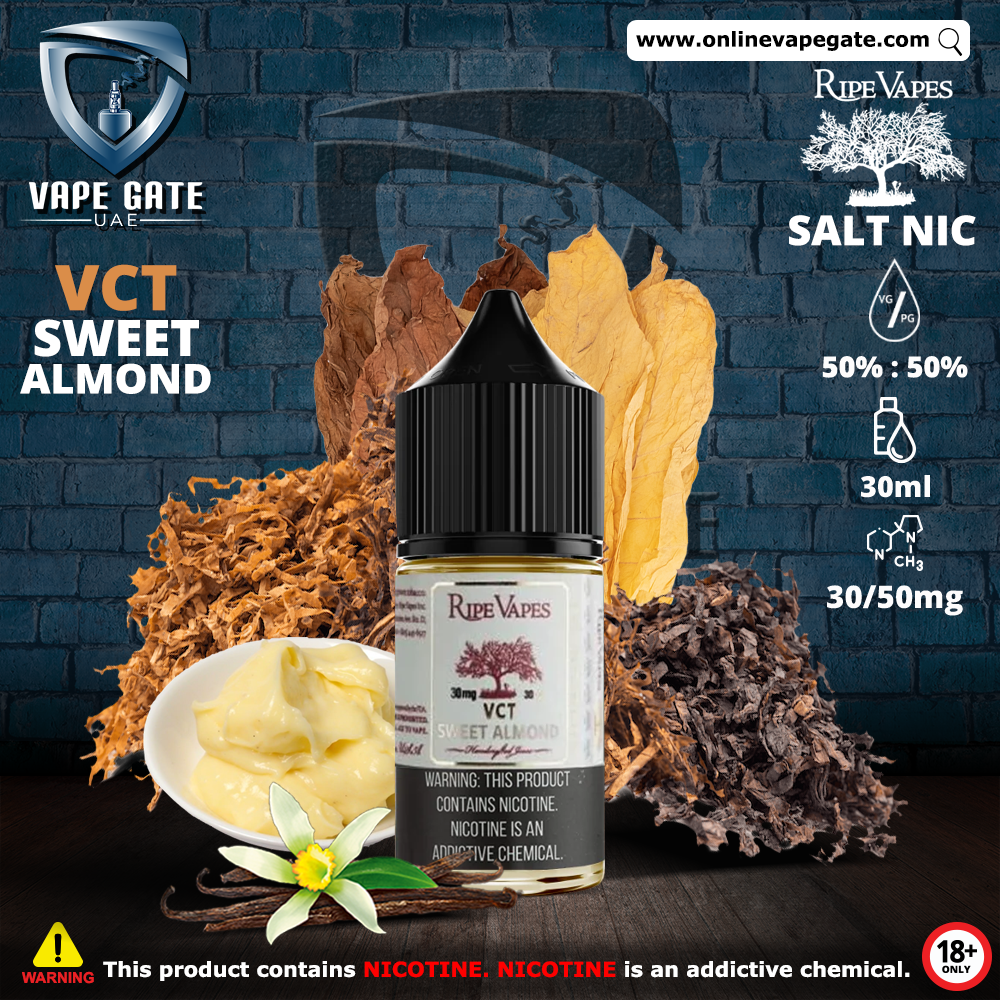 VCT Sweet Almond 30ml Salt Nic by Ripe Vape, Abu Dhabi, Dubai | Vape Gate  UAE