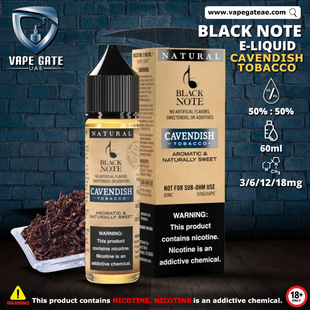 Black Note Cavendish Blend 60ML | Abu Dhabi UAE