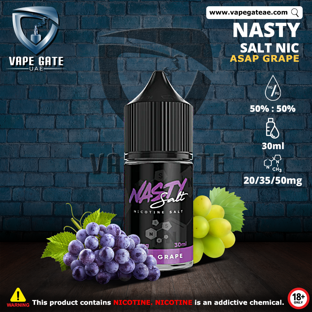 Asap Grape - Nasty 30ml,  FREE Delivery Across UAE 250+AED| Discounted  Prices.