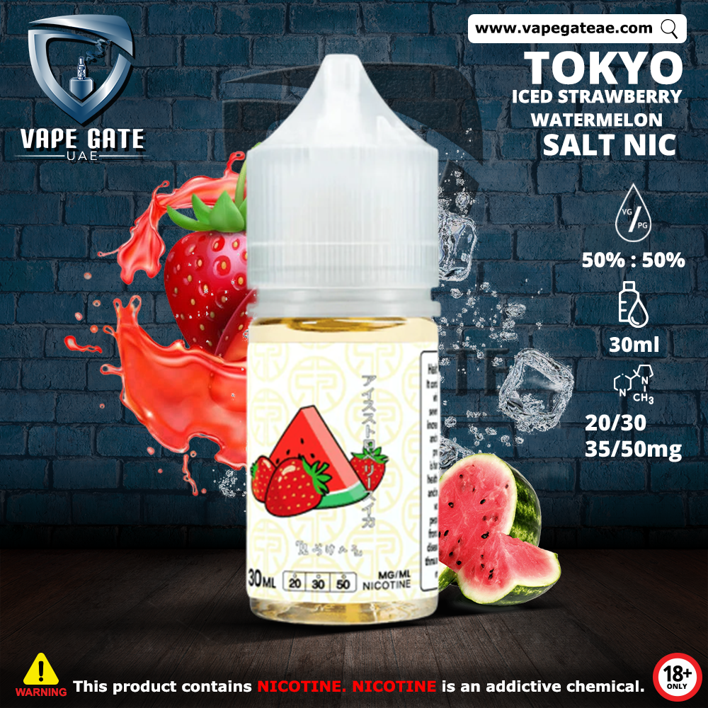 Tokyo E juice Iced Strawberry Watermelon | Vape Online | Vape Shop Dubai