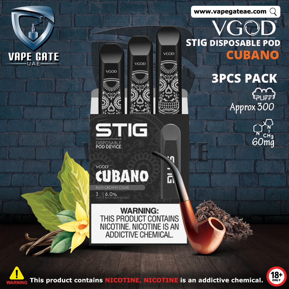STIG Cubano Disposable - Buy STIG Abu Dhabi,Dubai,UAE | Vape Gate UAE