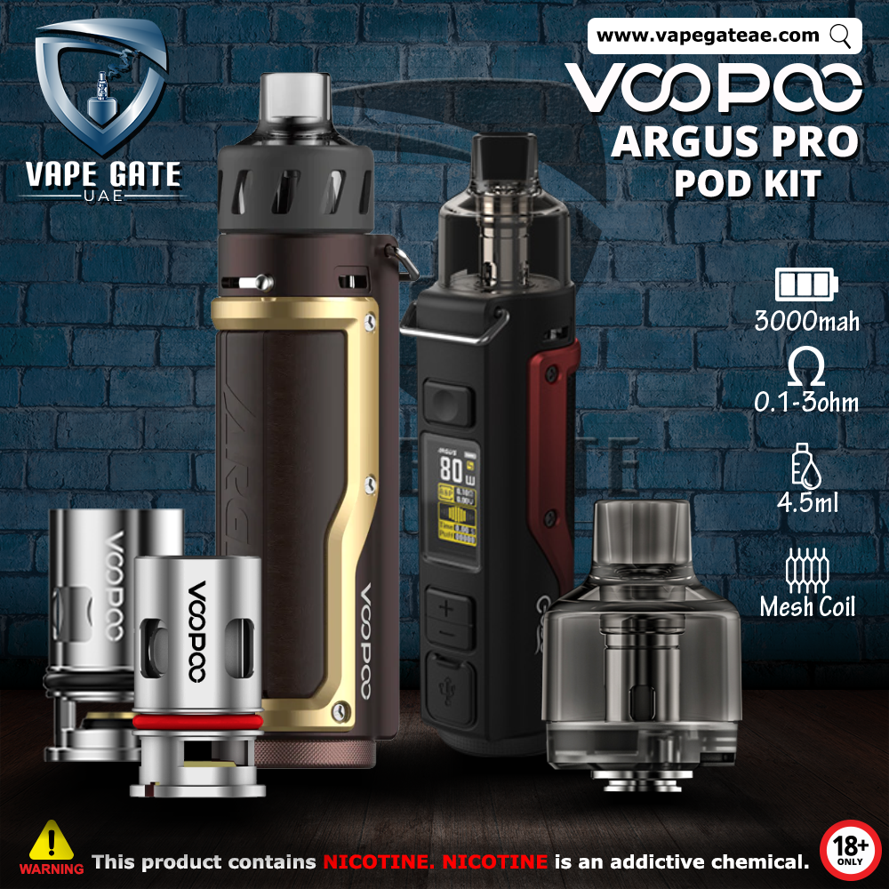 VOOPOO ARGUS PRO 80W POD KIT 3000MAH WITH PNP TANK - Abu ...