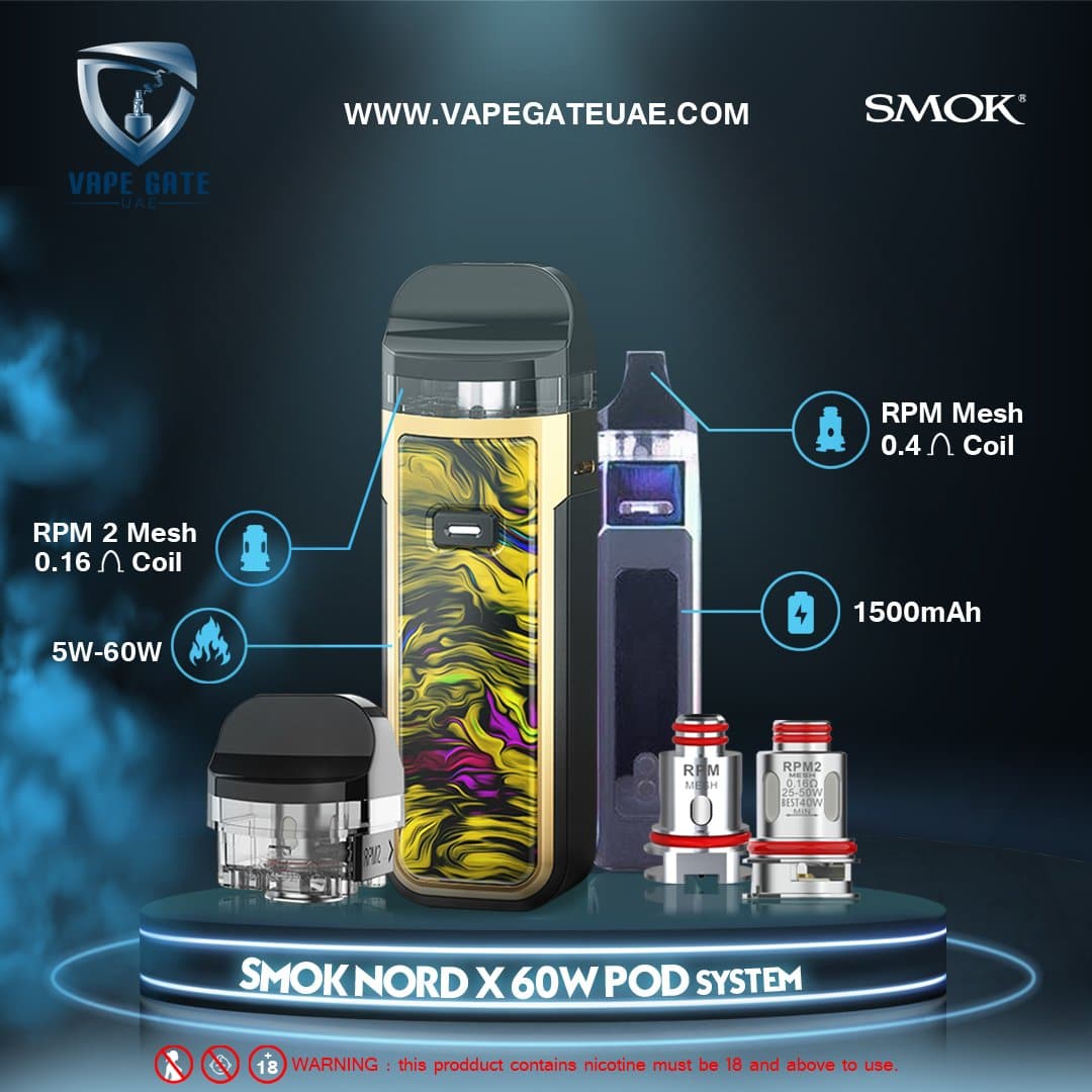 smok rpm 40 vs 80 Smok Nord X Empty Pod Cartridge 6ml (3pcs/pack) main image 1