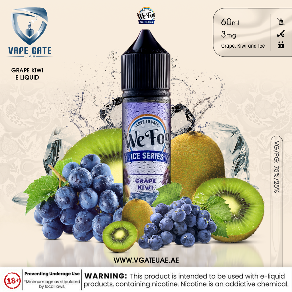 We Fog Grape Kiwi 60ml E liquid Ice Series | Abu Dhabi & Dubai