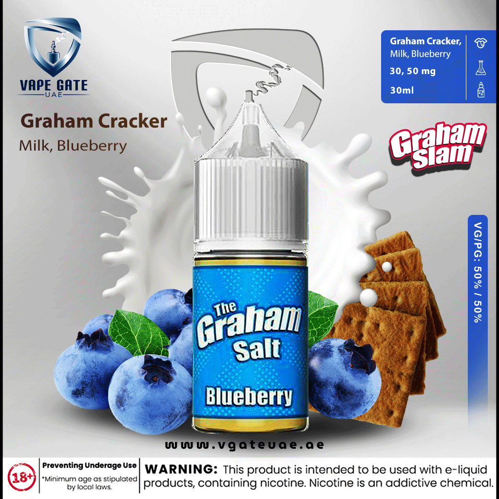 GRAHAM SLAM BLUEBERRY SALT - THE MAMASAN 30ML | Abu Dhabi & Dubai UAE | Vape  Riyadh