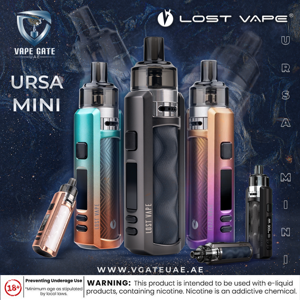 LOST VAPE URSA MINI POD SYSTEM KIT 1200MAH LOST VAPE URSA MINI POD SYSTEM KIT 1200MAH