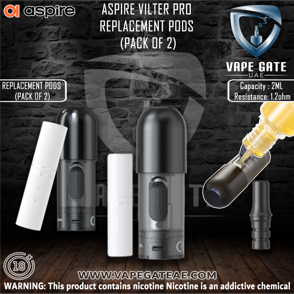 aspire vilter replacement pod offer ASPIRE VILTER PRO REPLACEMENT PODS (PACK OF 2)
