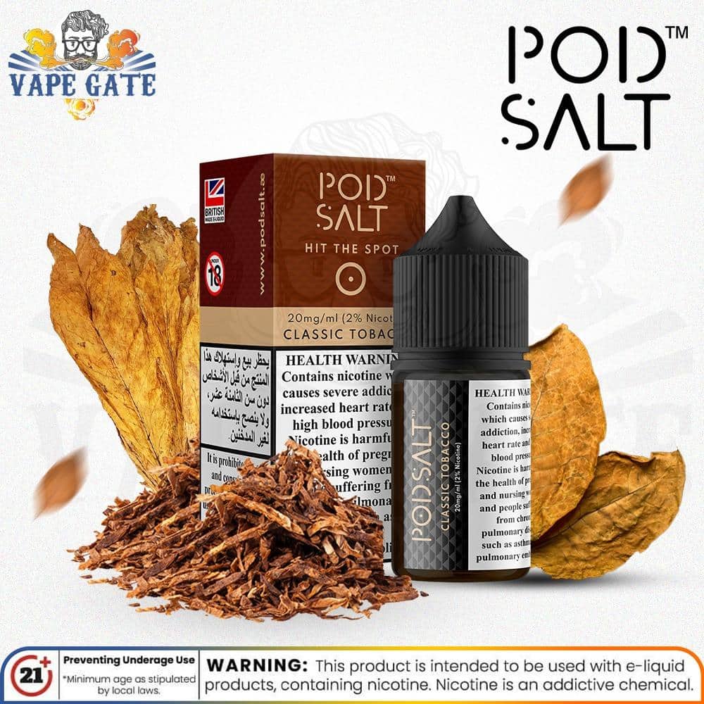Pod Salt Classic Tobacco 20mg SaltNic UAE