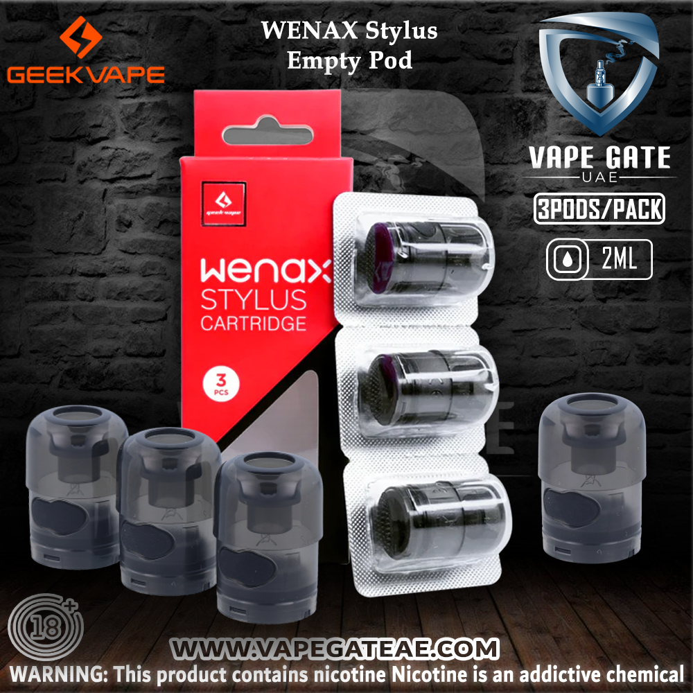 Geekvape Wenax Stylus Empty Pod Cartridge 2ml 3pcs | Dubai & Abu Dhabi UAE | Vape Riyadh Geekvape Wenax Stylus Empty Pod Cartridge 2ml 3pcs | Dubai & Abu Dhabi UAE | Vape Riyadh
