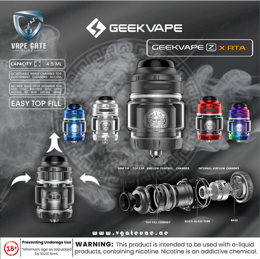 GEEKVAPE ZEUS X 25MM RTA TANK (X RTA) GEEKVAPE ZEUS X 25MM RTA TANK (X RTA)