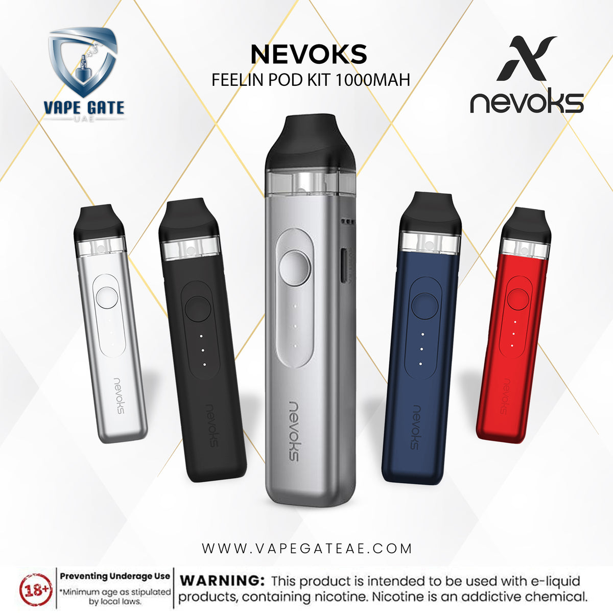 NEVOKS FEELIN POD KIT 1000MAH ABU DHABI | Vape Gate UAE NEVOKS FEELIN POD KIT 1000MAH ABU DHABI | Vape Gate UAE