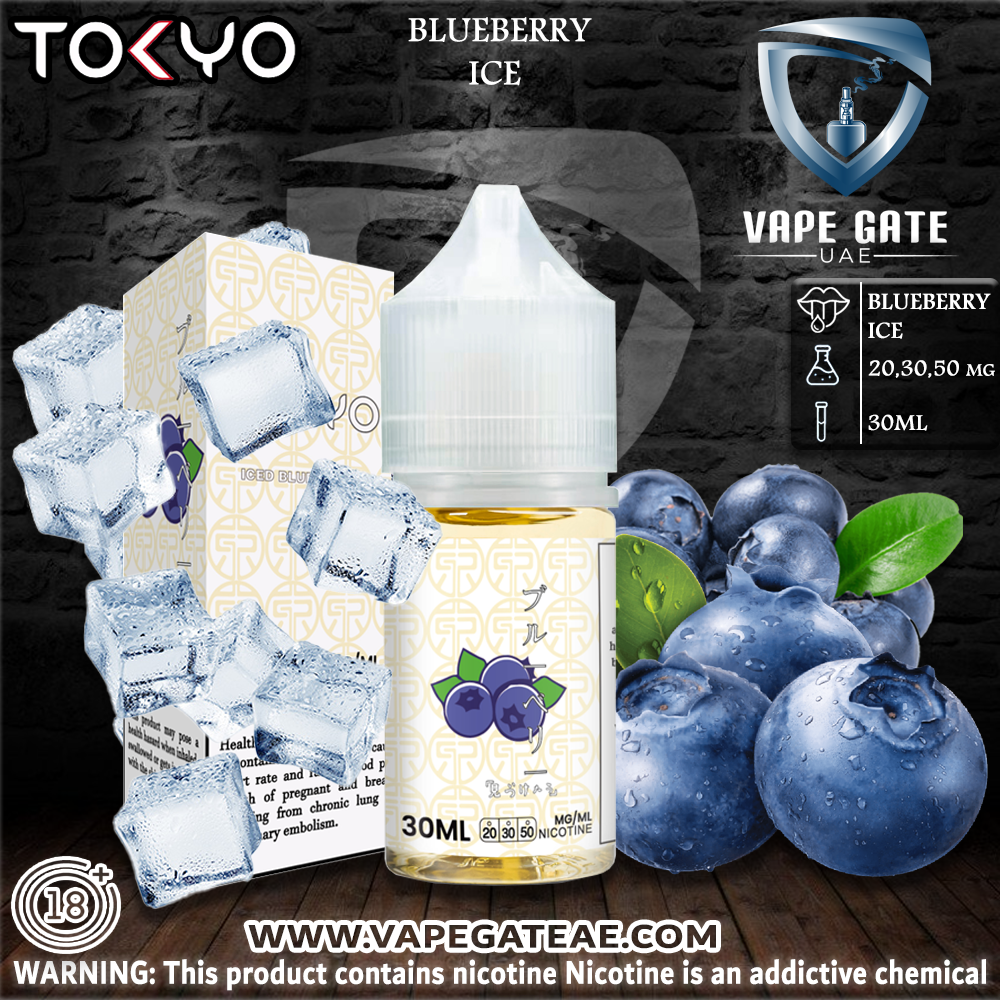 Tokyo E Juice Ice blueberry Saltnic 30ml | Sharjah & Abu Dhabi UAE | Vape  Riyadh KSA