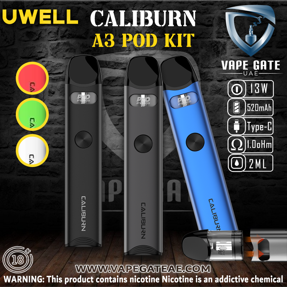 UWELL CALIBURN A3 15W POD SYSTEM | Dubai | Abu Dhabi | Same Day Delivery UWELL CALIBURN A3 15W POD SYSTEM | Dubai | Abu Dhabi | Same Day Delivery