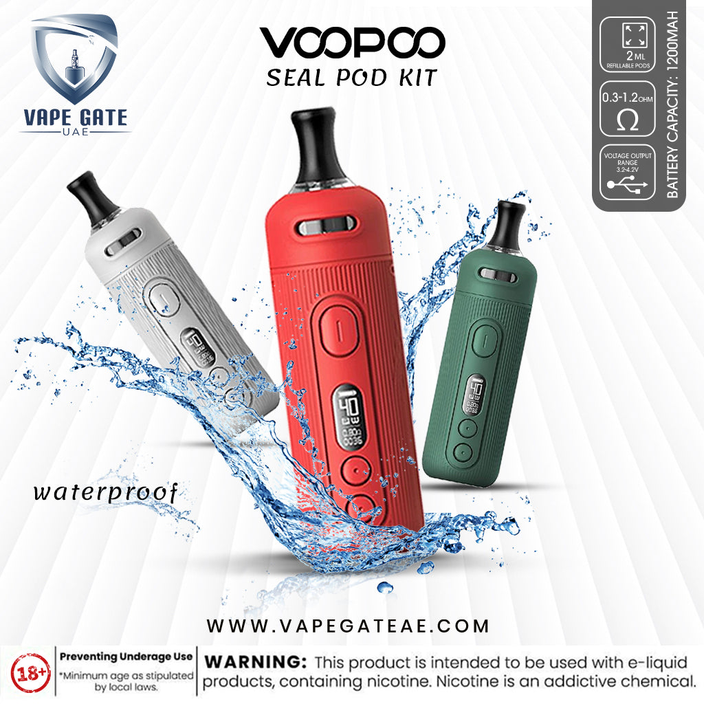 VOOPOO SEAL POD KIT 40W 1200MAH | Dubai & Abu Dhabi UAE | Vape Gate UAE VOOPOO SEAL POD KIT 40W 1200MAH | Dubai & Abu Dhabi UAE | Vape Gate UAE