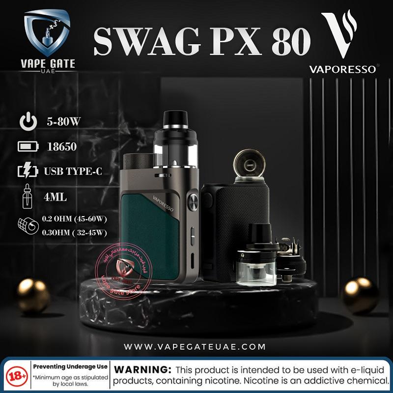 Vaporesso Swag PX80 Pod Mod Kit | Dubai & Abu Dhabi UAE | Buy Vape Oman Vaporesso Swag PX80 Pod Mod Kit | Dubai & Abu Dhabi UAE | Buy Vape Oman