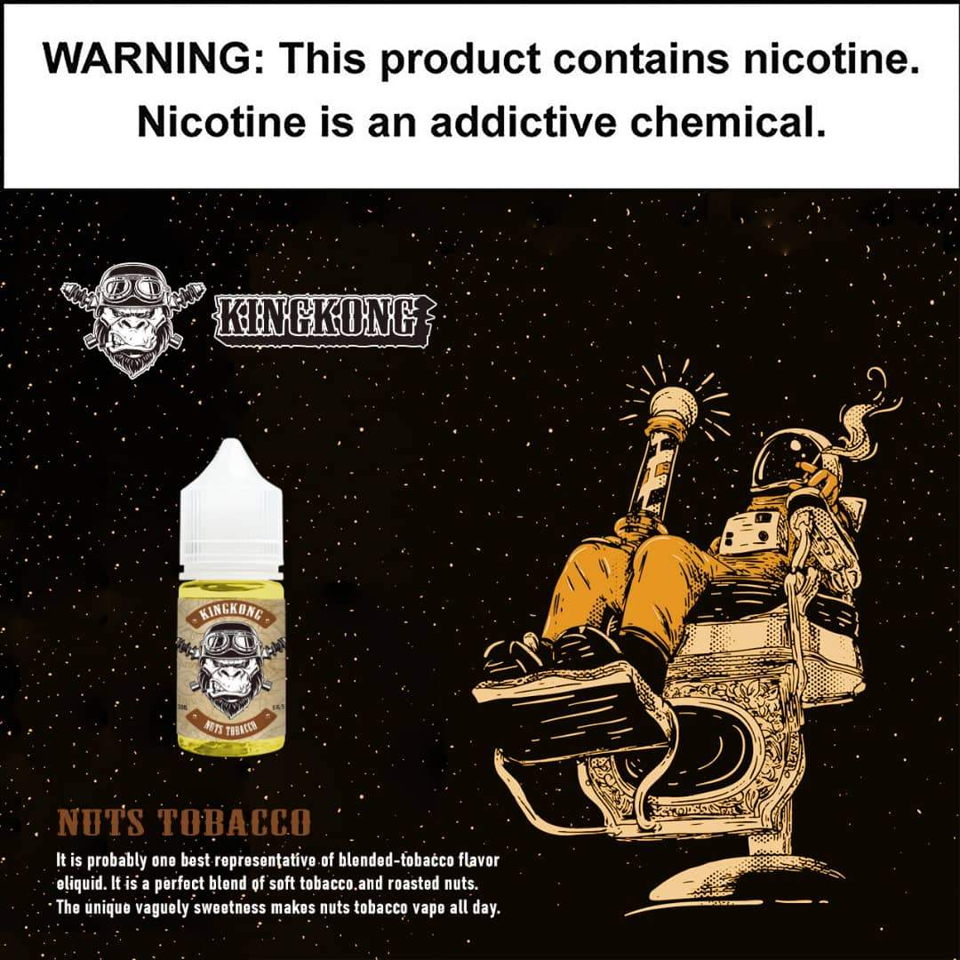 King Kong - Nuts Tobacco 30ml Saltnic King Kong - Nuts Tobacco 30ml Saltnic