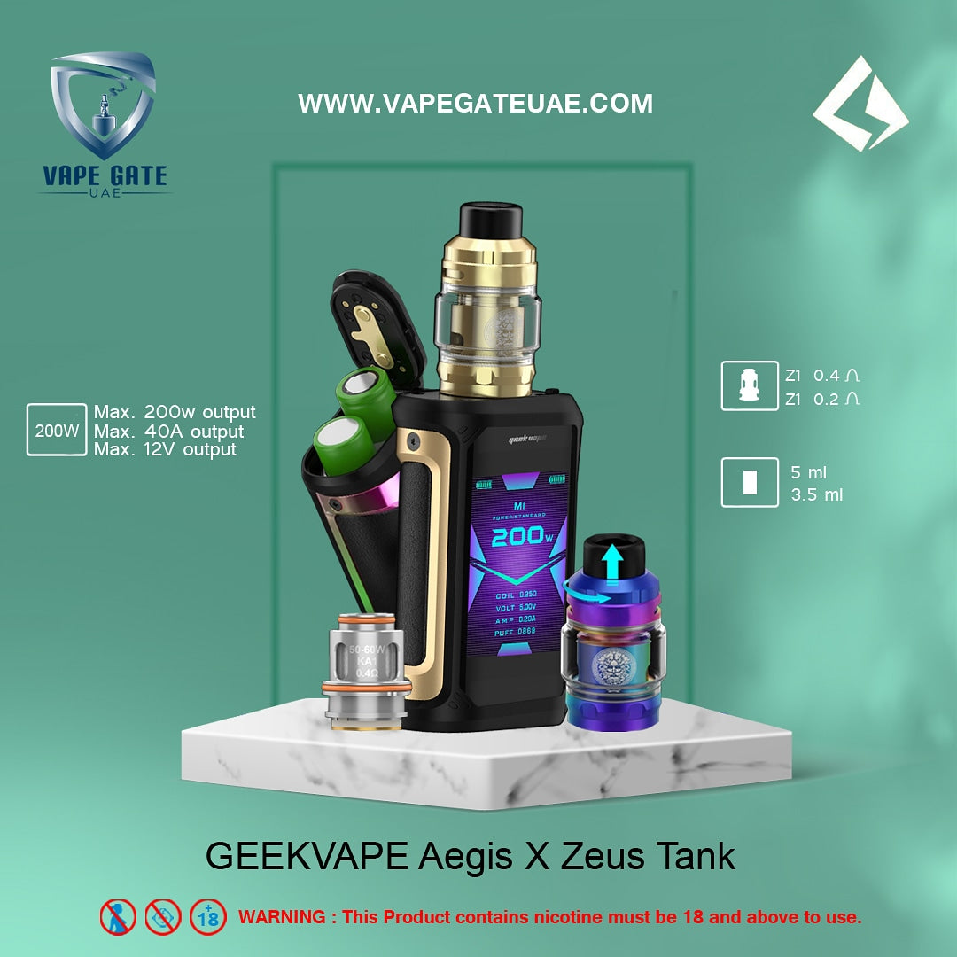 GeekVape Aegis X 200W Starter Kit Abu Dhabi Dubai | Vape Gate UAE GeekVape Aegis X 200W Starter Kit Abu Dhabi Dubai | Vape Gate UAE