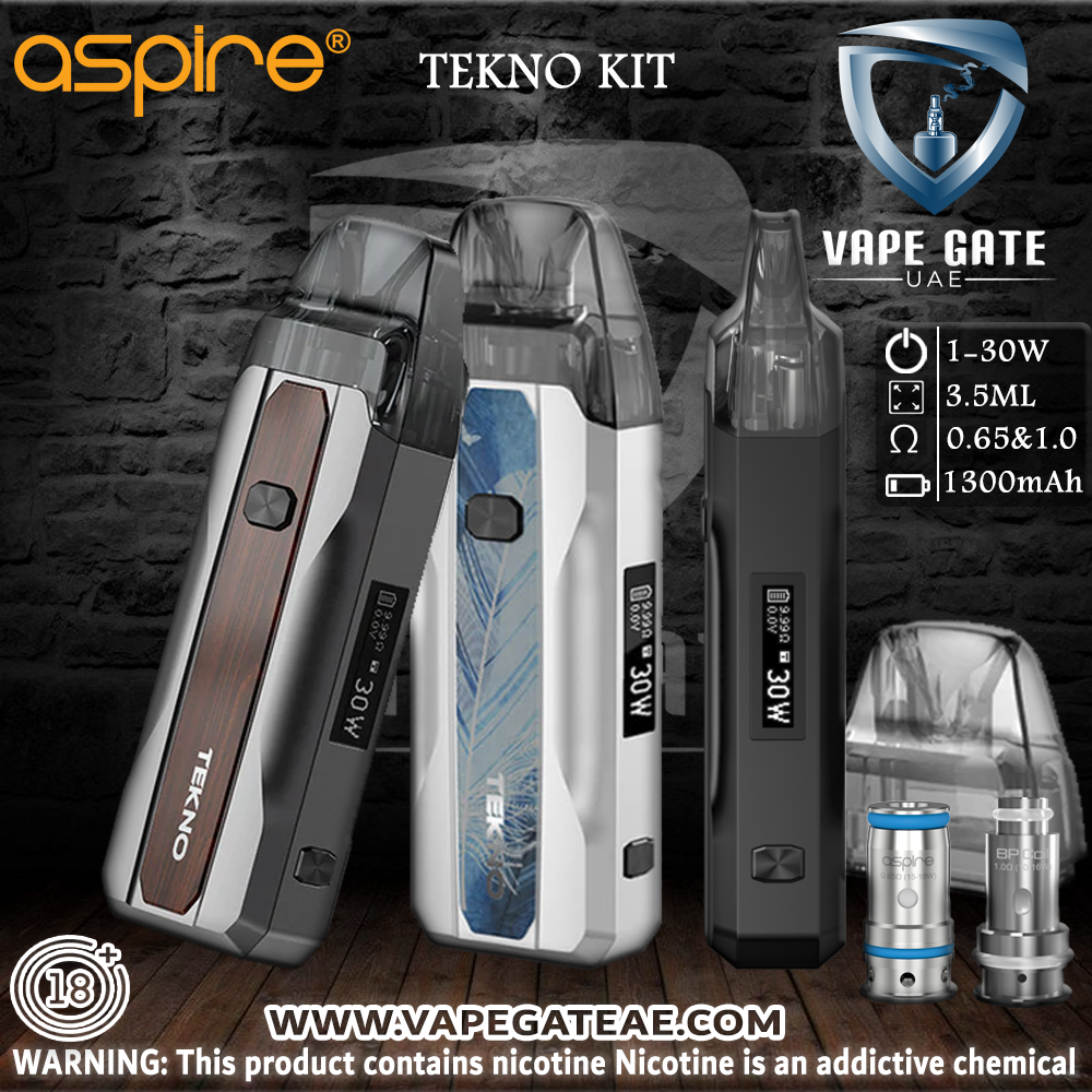 ASPIRE TEKNO 30W POD SYSTEM | UAE & KSA | Best Vape Shop In UAE ASPIRE TEKNO 30W POD SYSTEM | UAE & KSA | Best Vape Shop In UAE