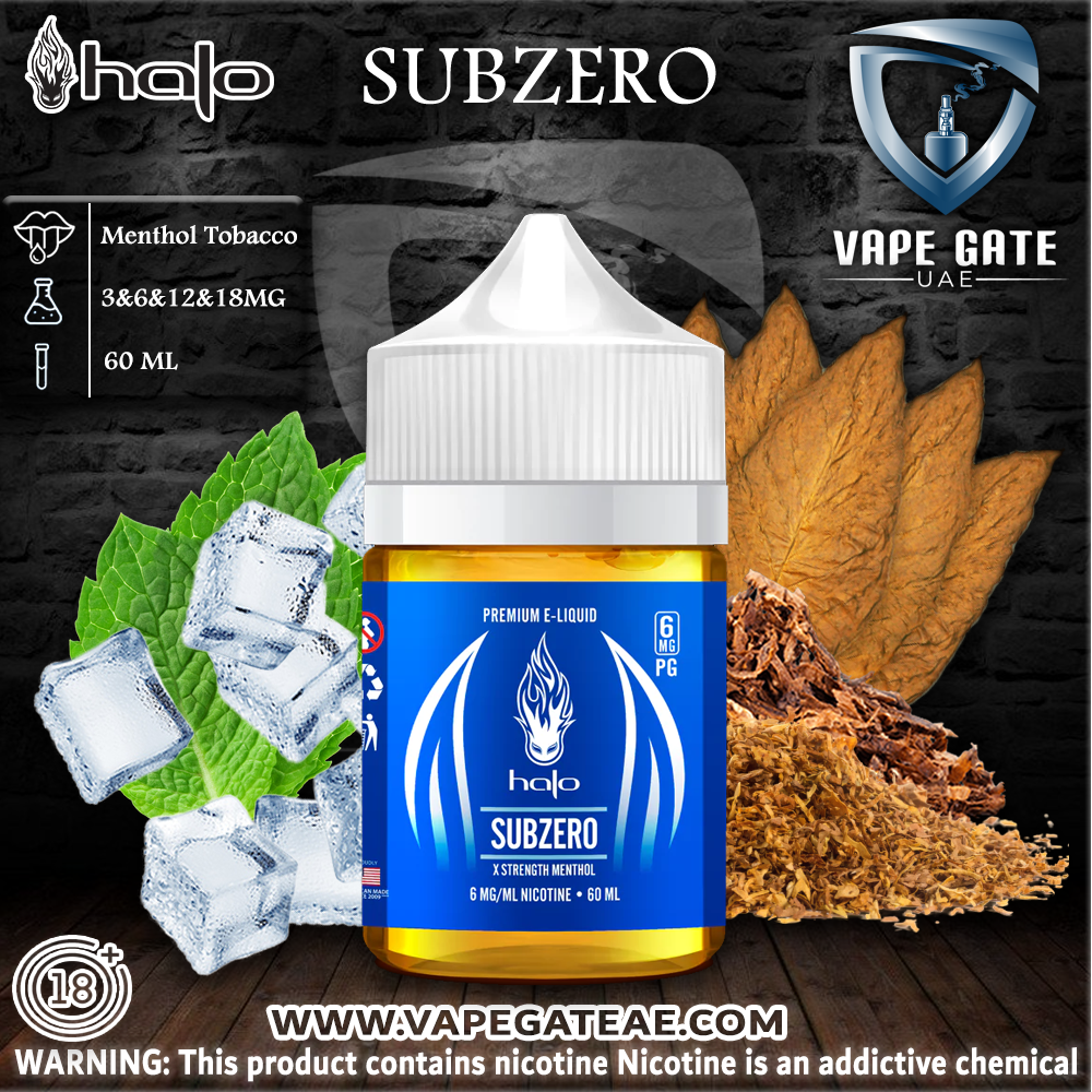 Halo Subzero Menthol - E Liquid | Abu Dhabi & Dubai UAE | Vape Gate UAE Halo Subzero Menthol - E Liquid | Abu Dhabi & Dubai UAE | Vape Gate UAE