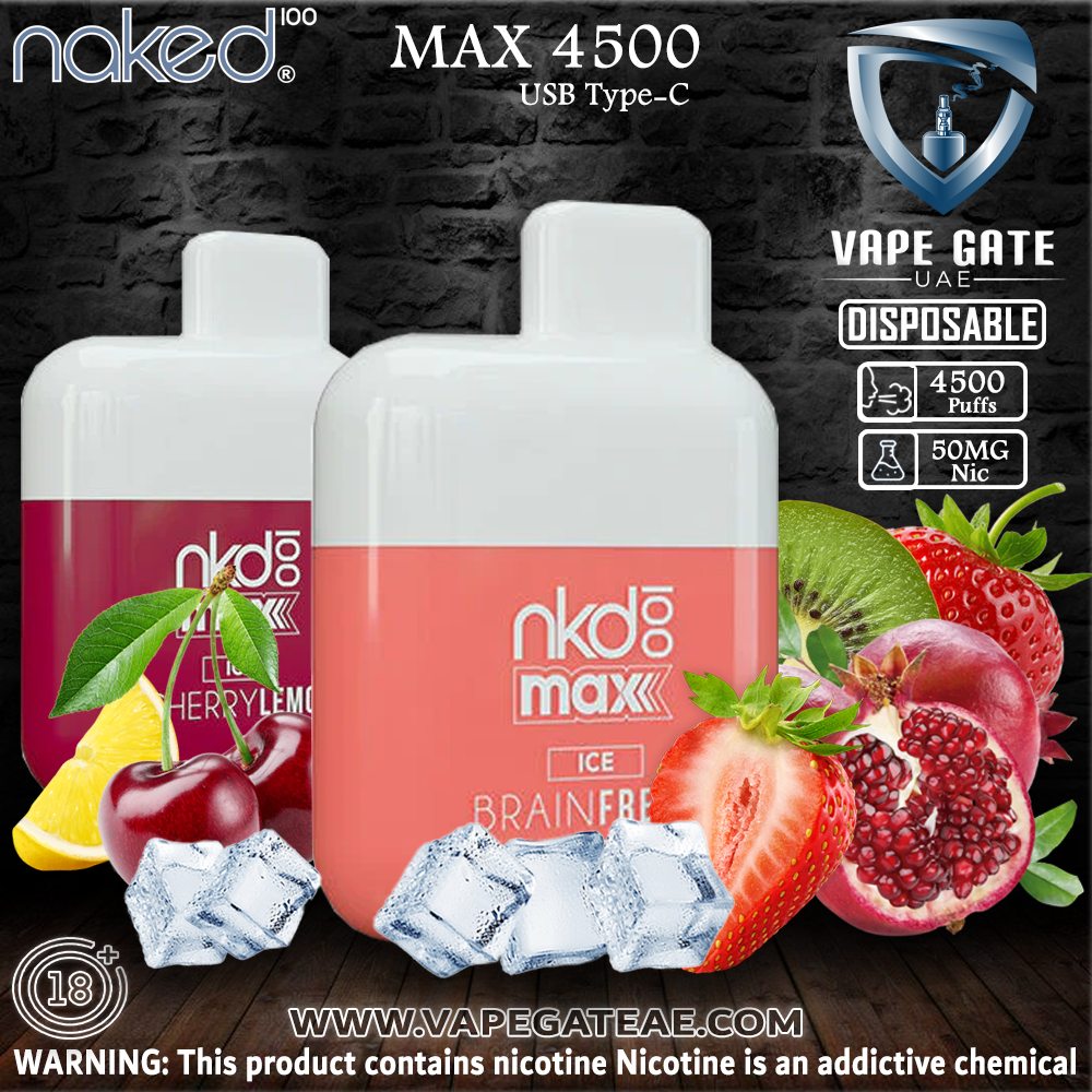 naked disposable vape Naked 100 Max Disposable Vape (4500 Puffs - 50 mg)| Dubai & Abu Dhabi