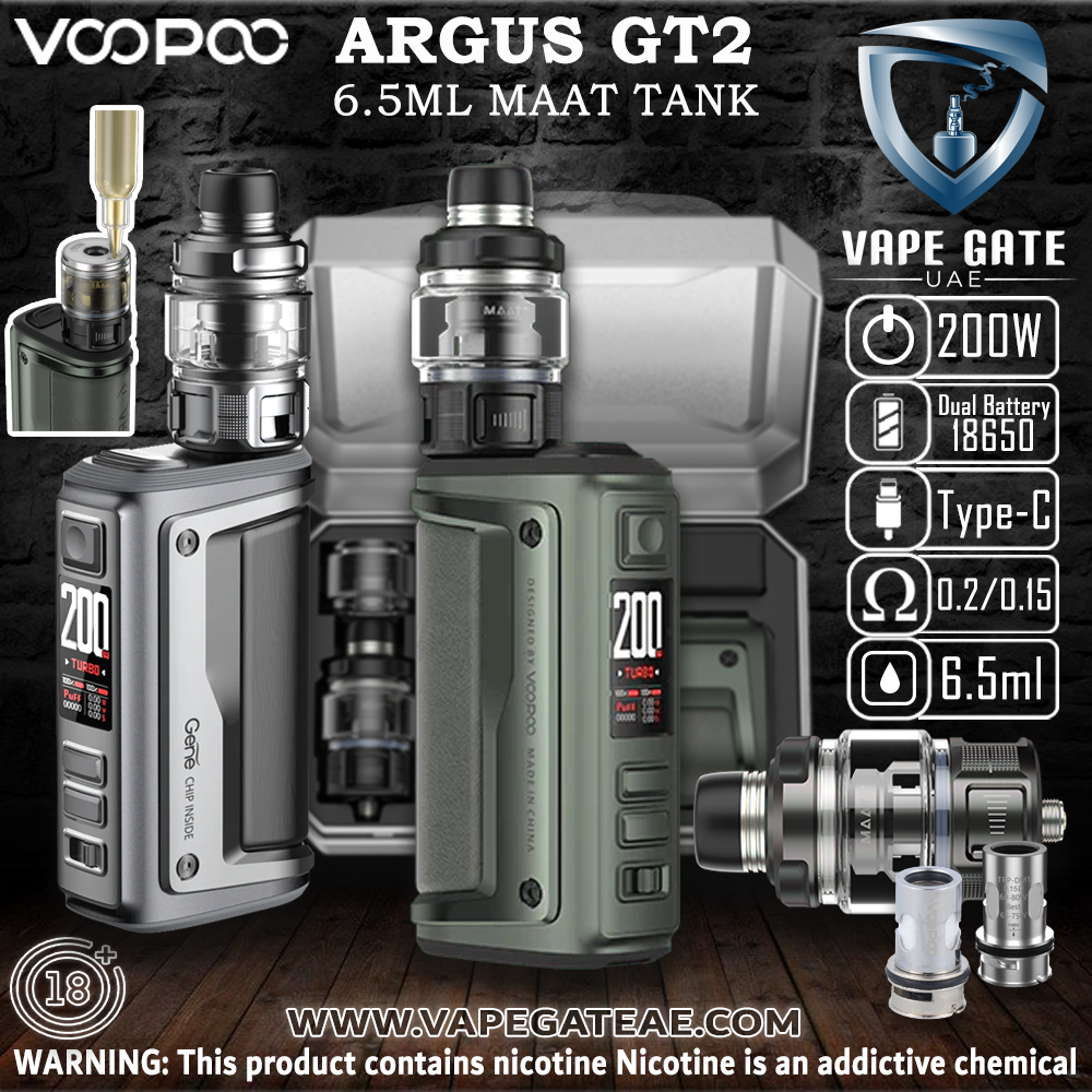 VOOPOO ARGUS GT2 200W | Dubai | Abu Dhabi | Same Day Delivery VOOPOO ARGUS GT2 200W | Dubai | Abu Dhabi | Same Day Delivery