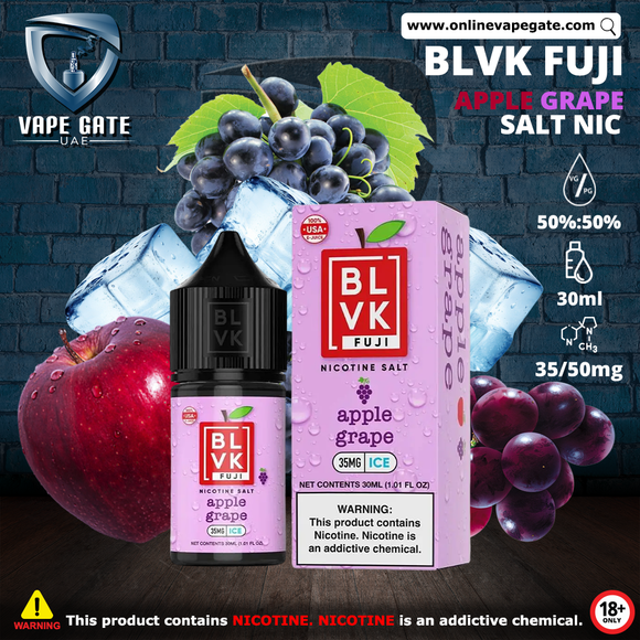 APPLE GRAPE ICE - BLVK FUJI SALTS - 30ML vape offer ras al khaimah