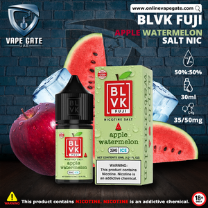 APPLE WATERMELON ICE - BLVK FUJI SALTS - 30ML vape delivery same day dubai