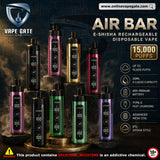 Air Bar - E-Shisha Rechargeable Disposable Vape 15,000 Puffs Abu Dhabi Same Day Delivery