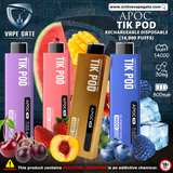 Apoc Tik Pod Rechargeable Disposable Vape (14,000 Puffs)  Vape Same Day Delivery Abu Dhabi