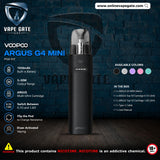 Argus Mini G4 30W Pod System Kit 1650mAh  Vape Delivery UAE 