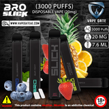 BRO SLICK DISPOSABLE VAPES (3000 PUFFS) VAPE DELIVERY ABU DHABI DUBAI AL AIN AJMAN SHARJAH FUJAIRAH KSA