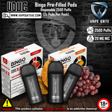 bingo pre filled pod blackcurrant grape best vape shop in dubai