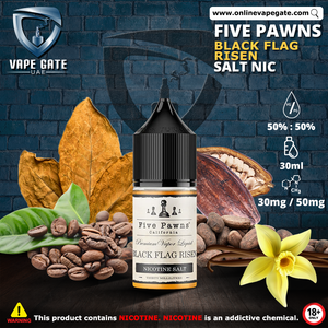 Black Flag Risen - 30ml SaltNic by Five Pawns California | Abu Dhabi & Dubai | Vape Gate UAE Black Flag Risen - 30ml SaltNic by Five Pawns California | Abu Dhabi & Dubai | Vape Gate UAE