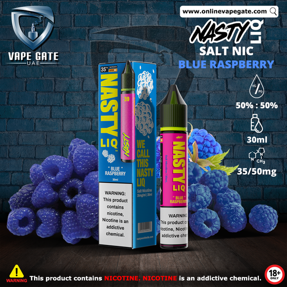 Blue Raspberry - Nasty Liq 30ml vape same day delivery dubai