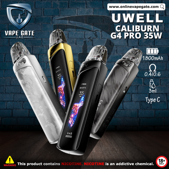 Caliburn G4 Pro 35W Pod System Kit 1800mAh Vape Dubai Duty Free