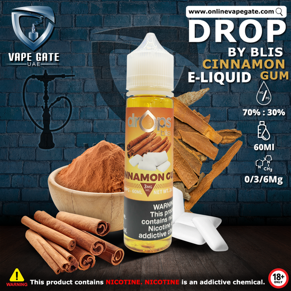 Cinnamon Gum Ejuice by Drop by Blis | Abu Dhabi & Dubai UAE | Vape Gate Cinnamon Gum Ejuice by Drop by Blis | Abu Dhabi & Dubai UAE | Vape Gate
