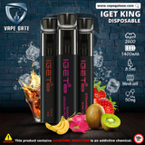 IGET KING Disposable Pod Device (2600 PUFF) DUBAI ABU DHABI FUJAIRAH AL AIN KSA