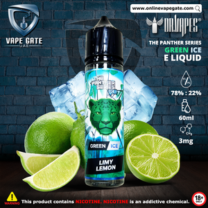 Green Ice (Limy Lemon) - The Panther Series Ice Elqiuid by Dr. Vapes vape fujairah