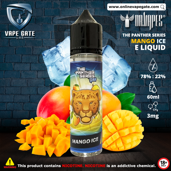 Mango Ice - The Panther Series Ice Elqiuid by Dr. Vapes vape delivery dubai same day