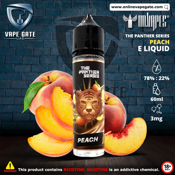 Peach - The Panther Series 60ml Elqiuid by Dr. Vapes